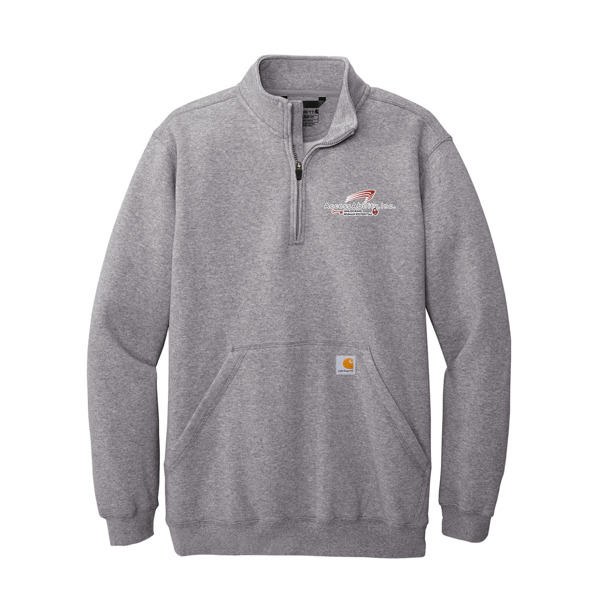 1/4-Zip Mock Neck Sweatshirt