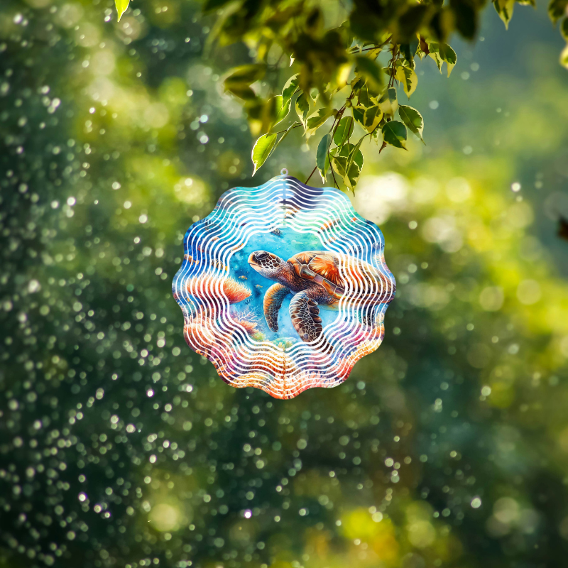 Bright Coastal Wind Spinners
