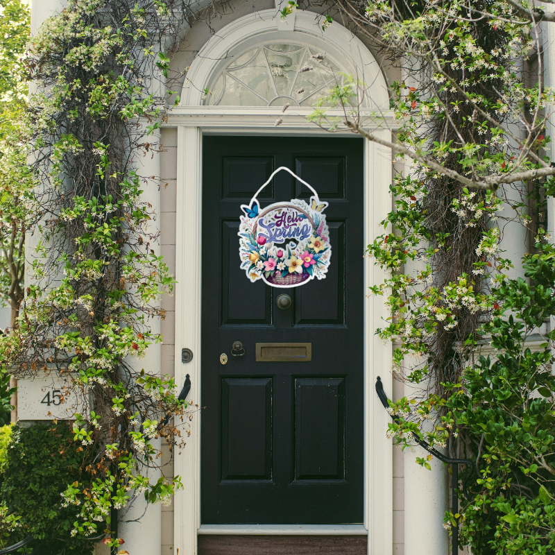 Hello Spring Cut-Out Door Hanger