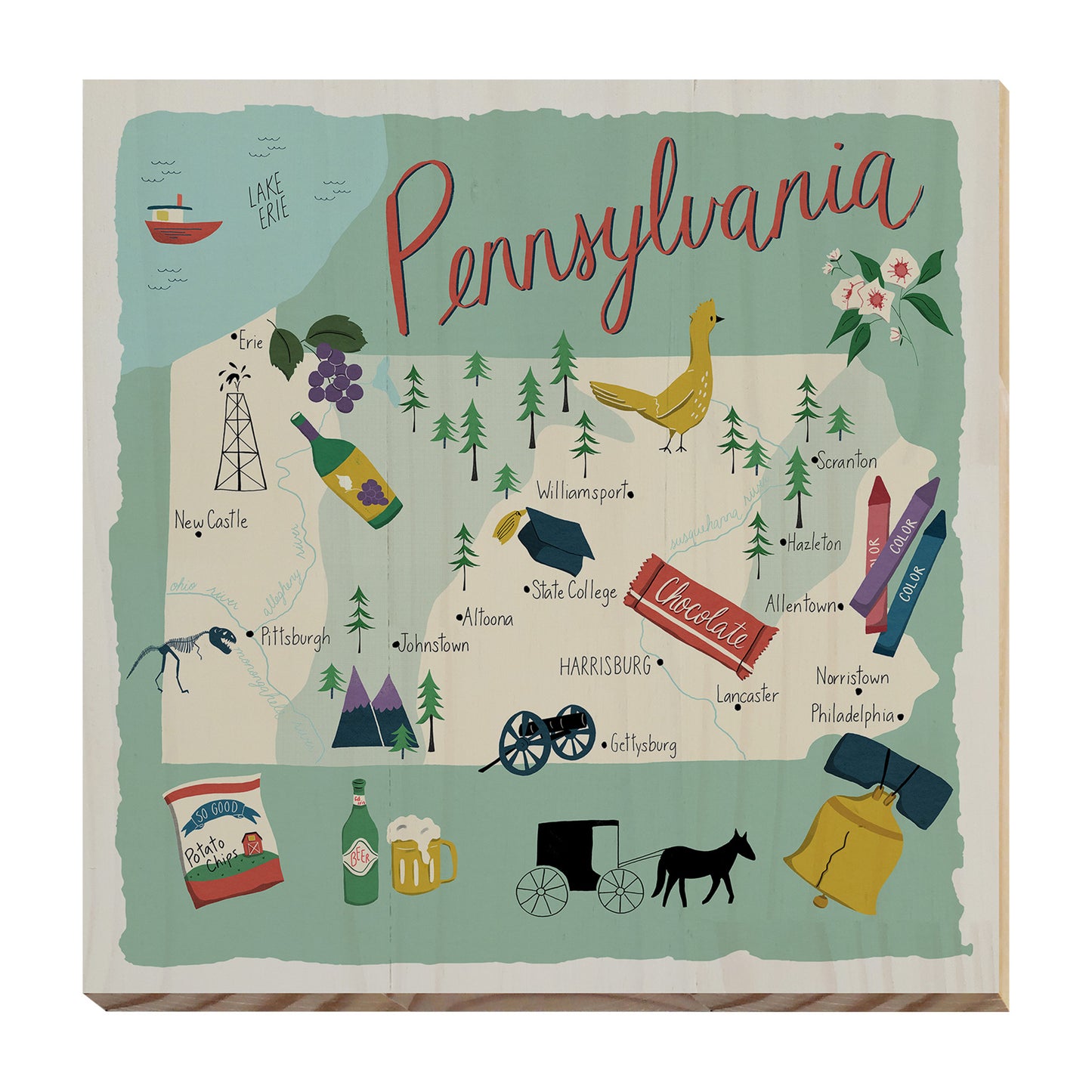 Home State Home Pallet Art
