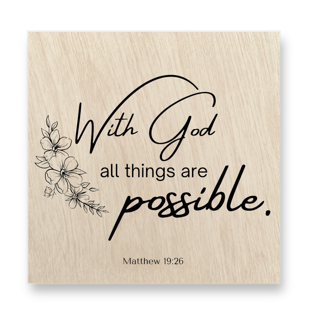 Blessed Simplicity Wood Magnet