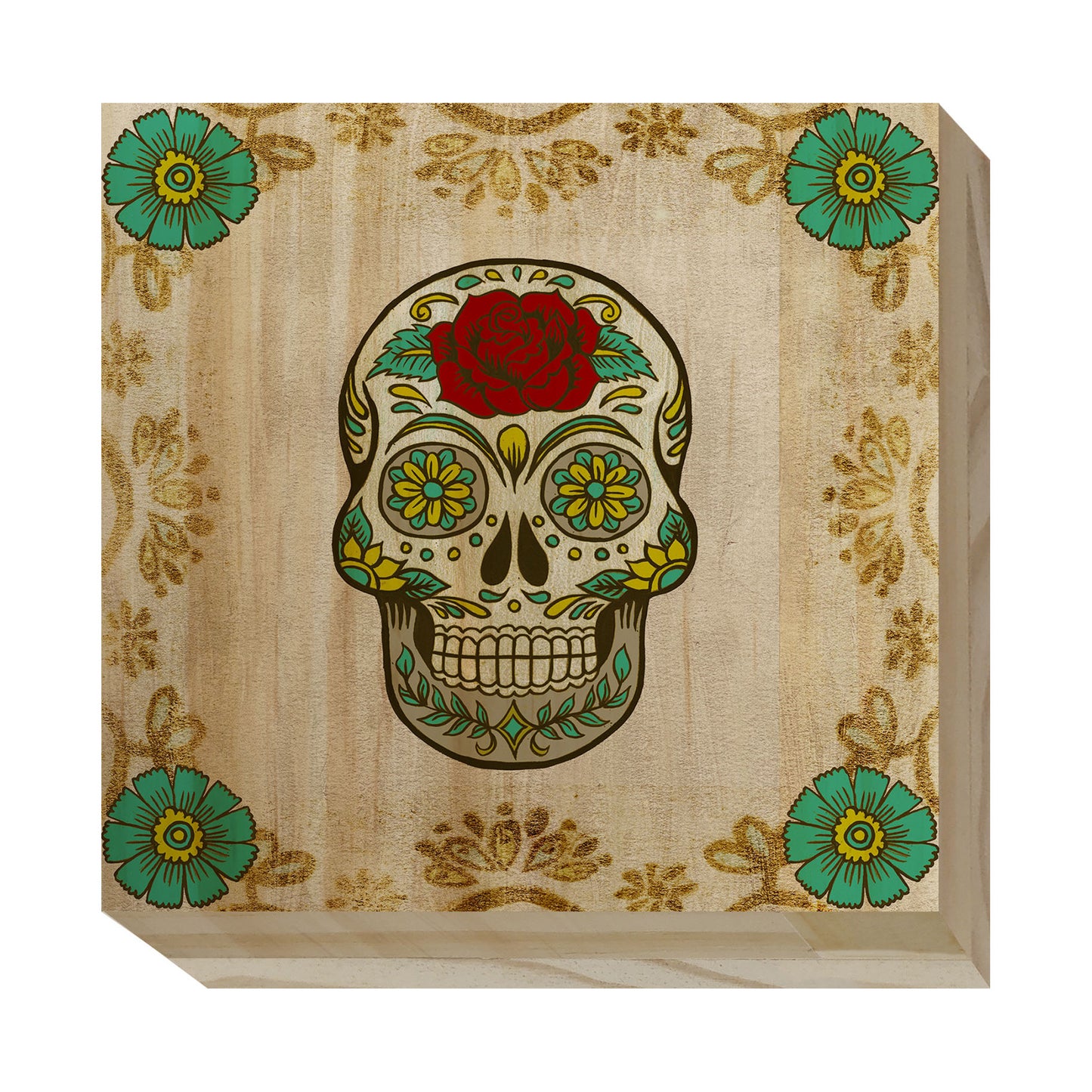 Day of the Dead Wood Blocks