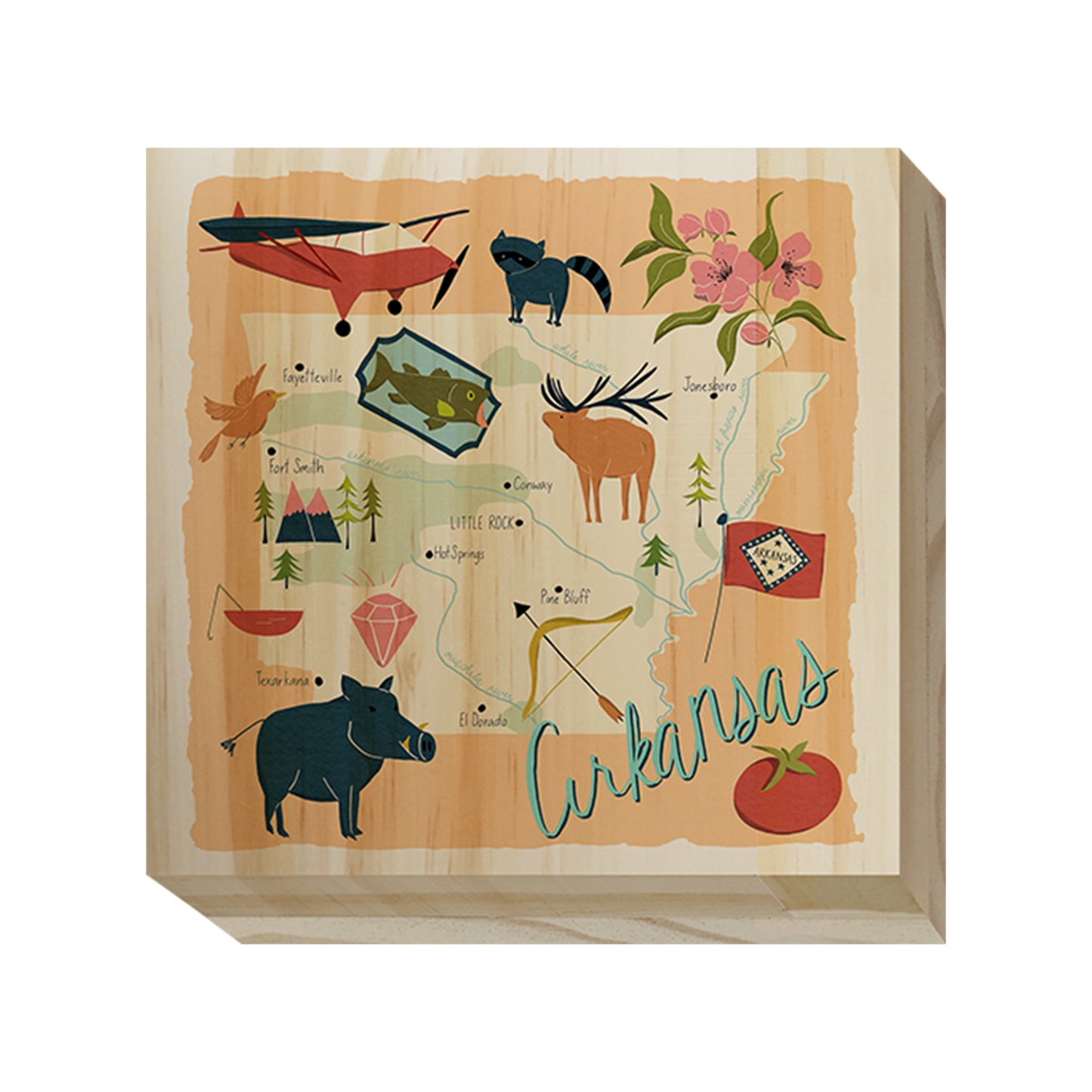 Home State Home Wood Blocks