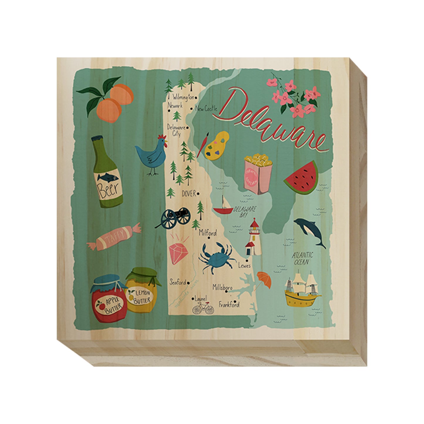 Home State Home Wood Blocks