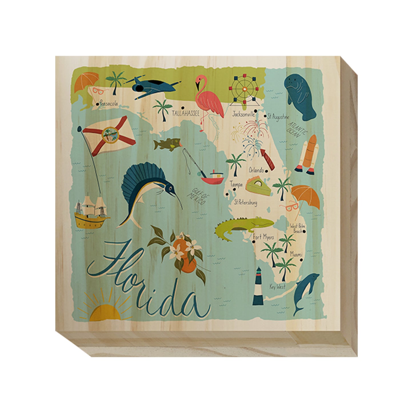 Home State Home Wood Blocks
