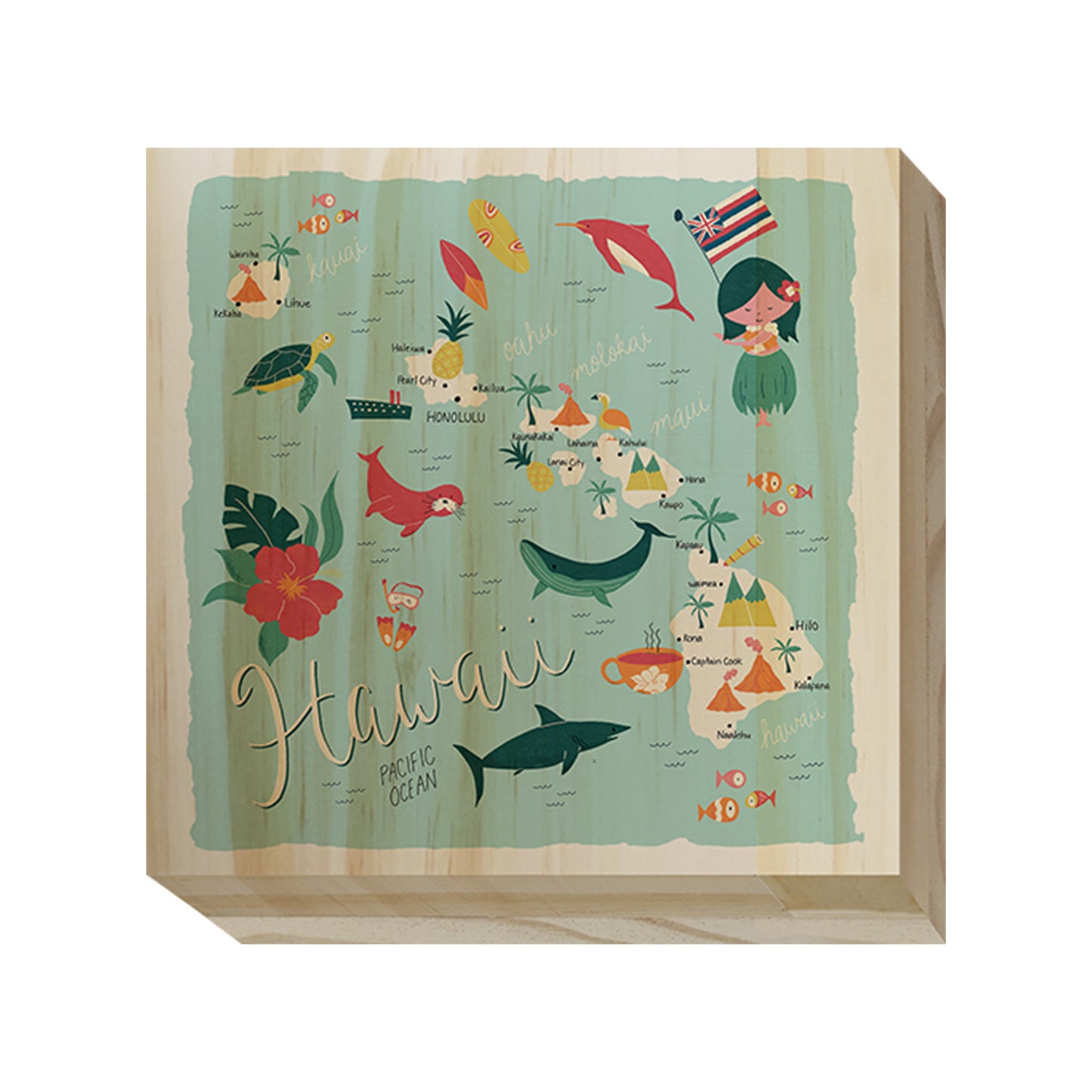 Home State Home Wood Blocks