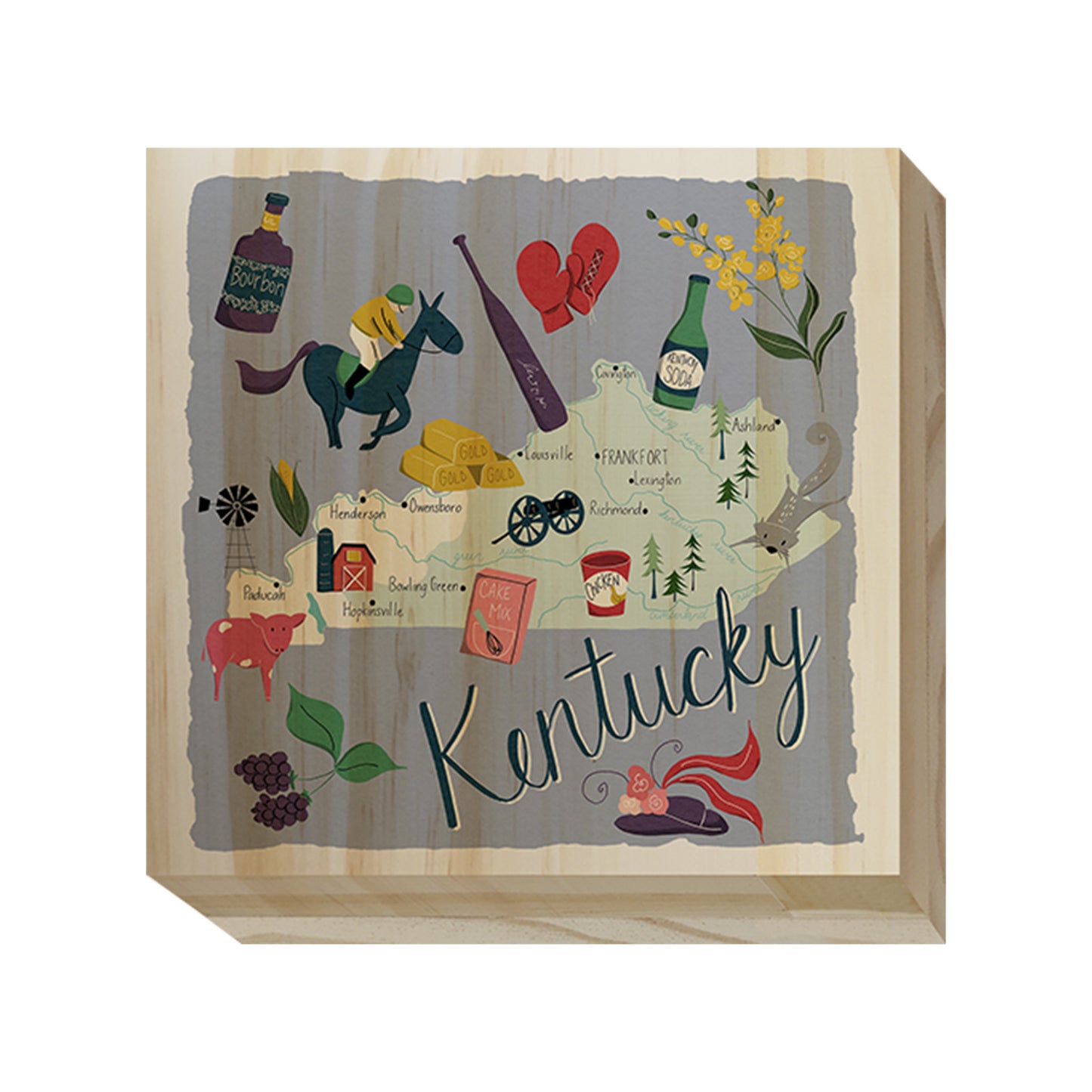 Home State Home Wood Blocks