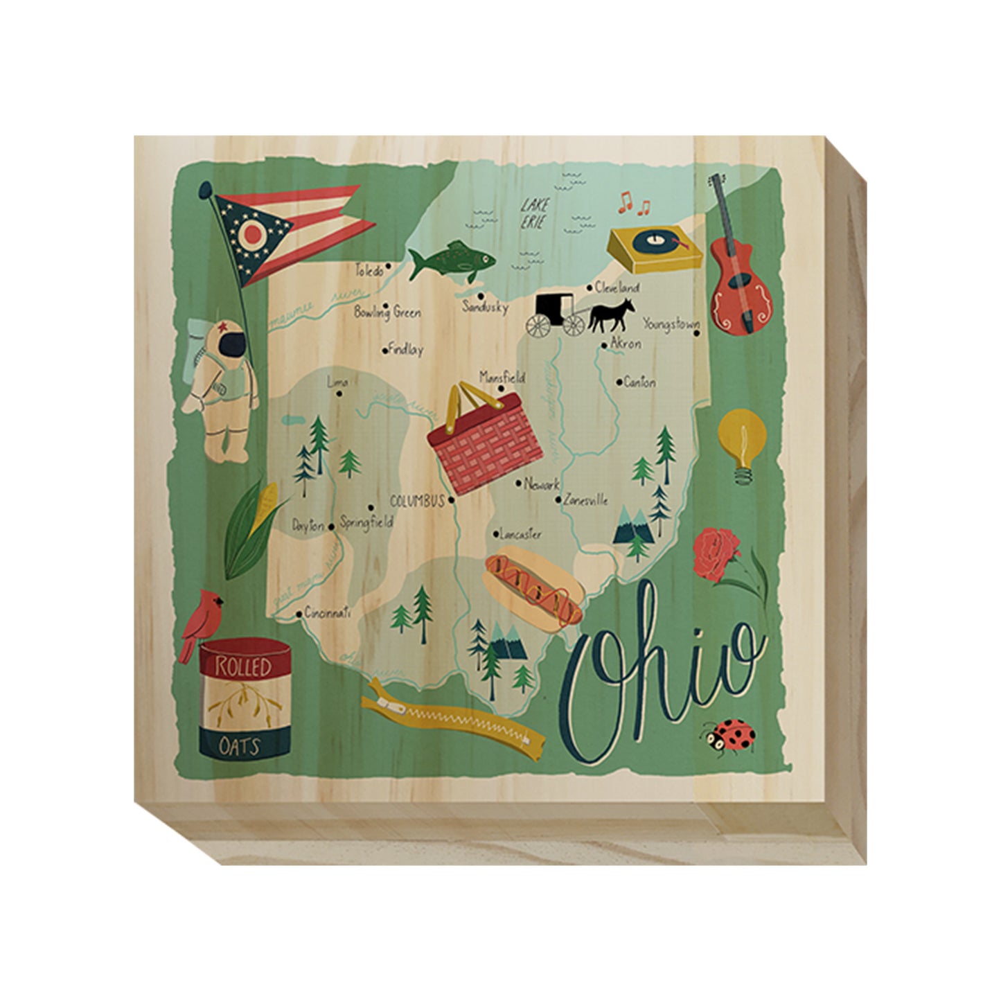 Home State Home Wood Blocks