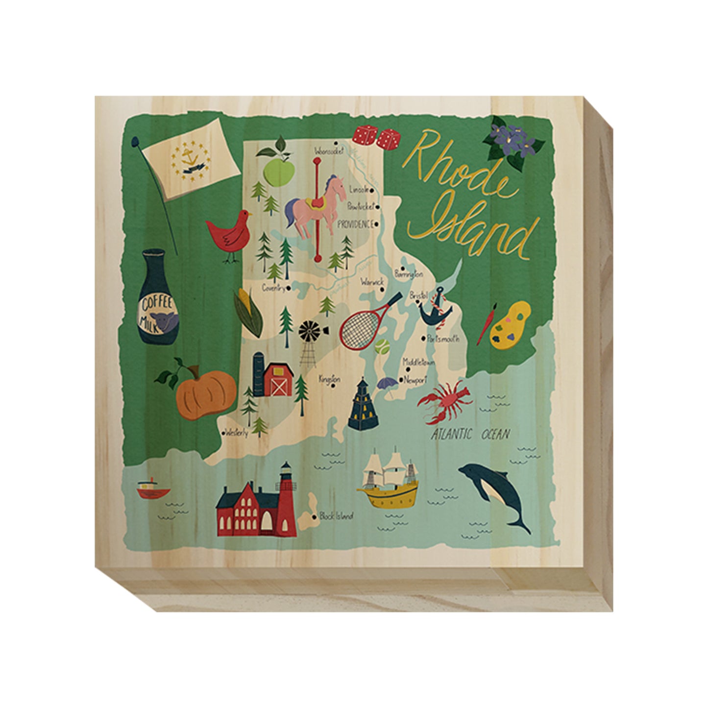 Home State Home Wood Blocks