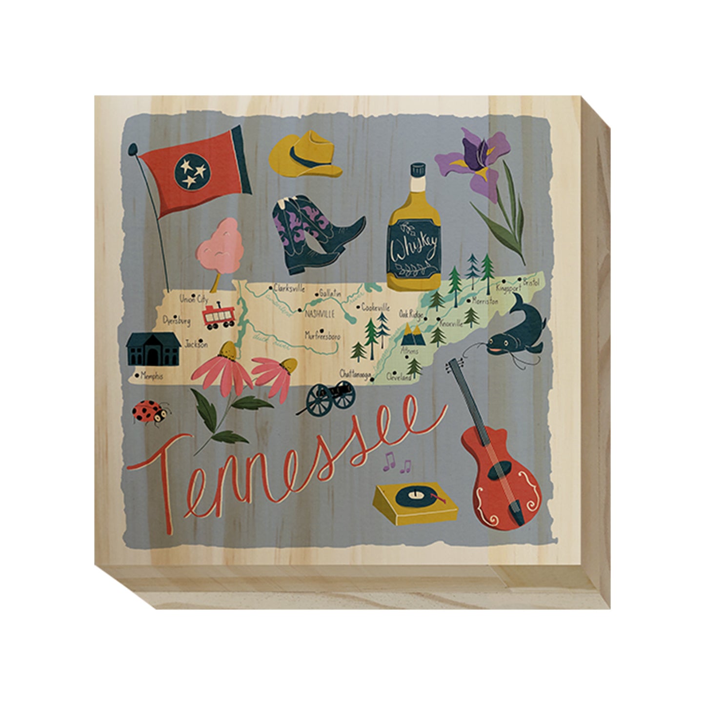 Home State Home Wood Blocks