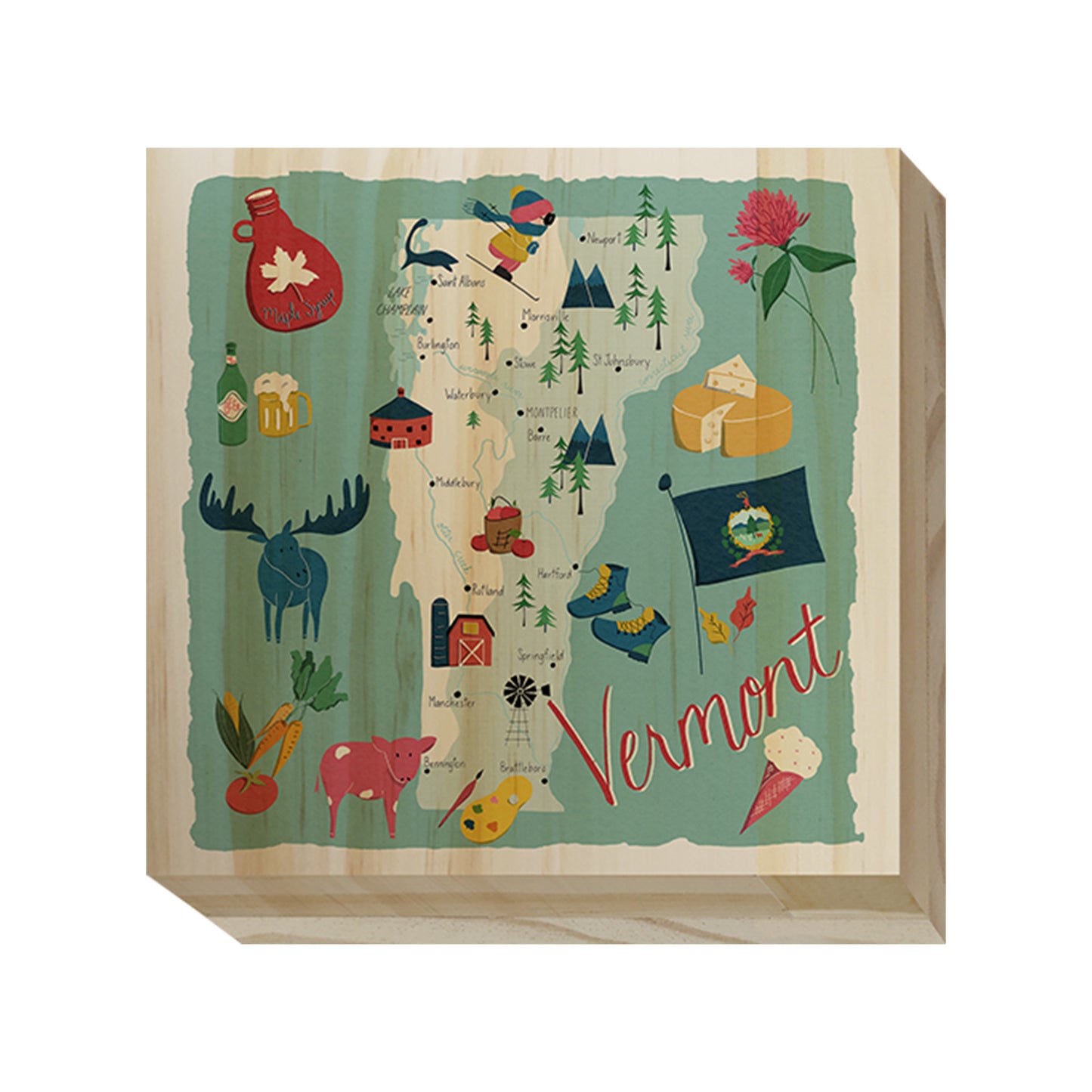 Home State Home Wood Blocks