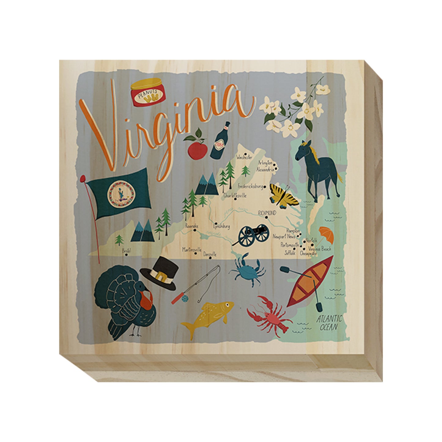 Home State Home Wood Blocks
