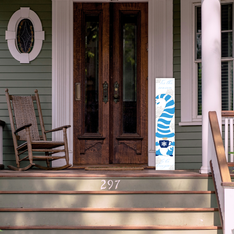 To Be Freezin' Gnome Porch Board