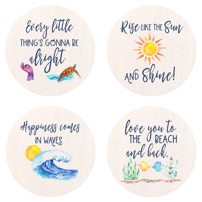 Coastal Living Coasters 4 Pack Set 1