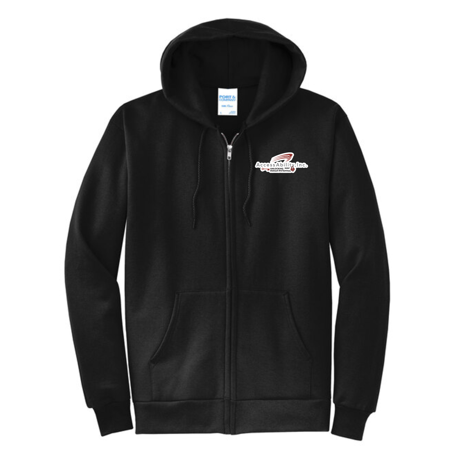 Zip-Up Hooded Sweatshirt