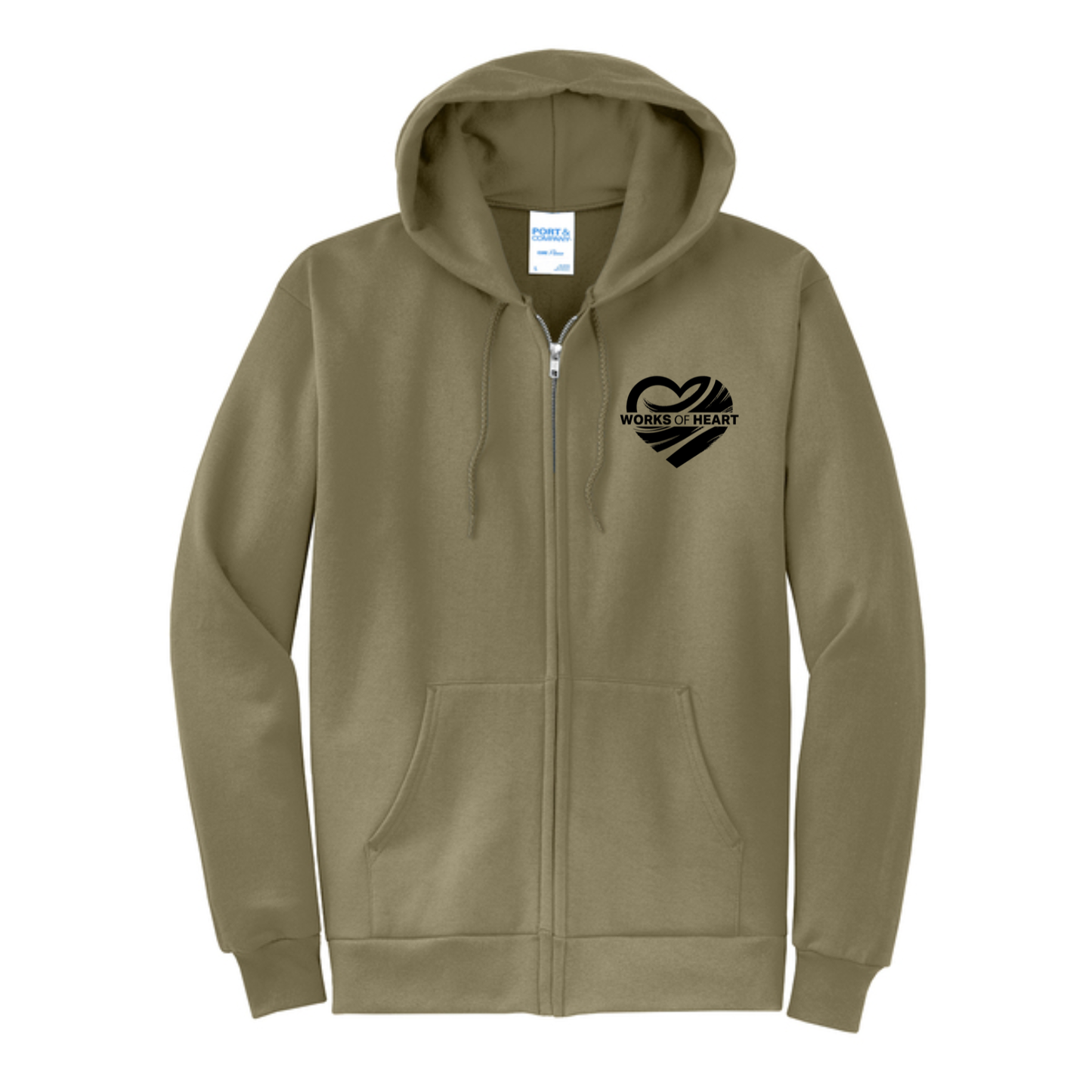 Zip-Up Hooded Sweatshirt