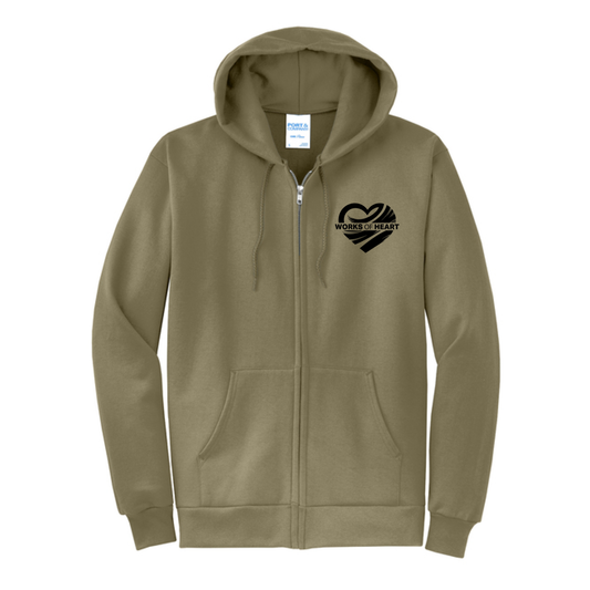 Zip-Up Hooded Sweatshirt