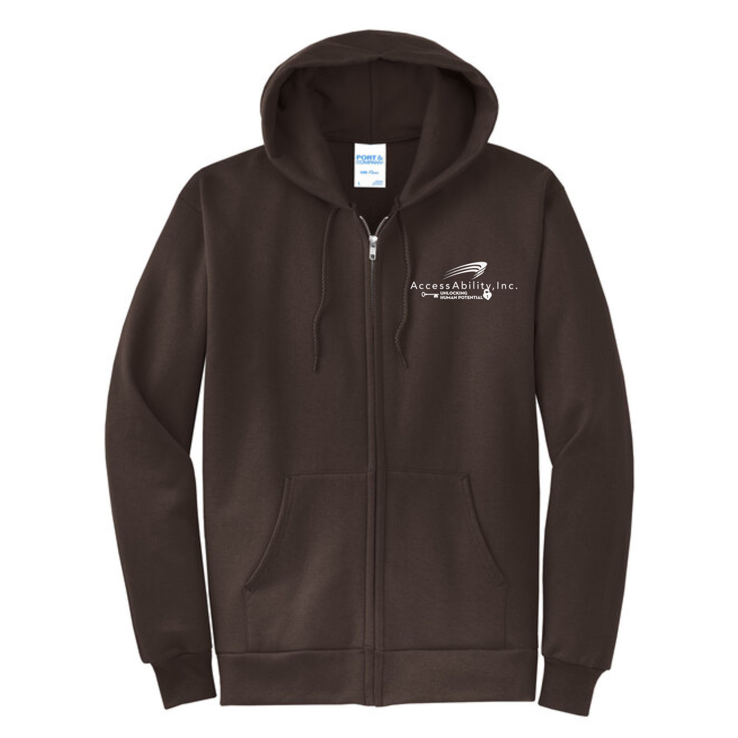 Zip-Up Hooded Sweatshirt