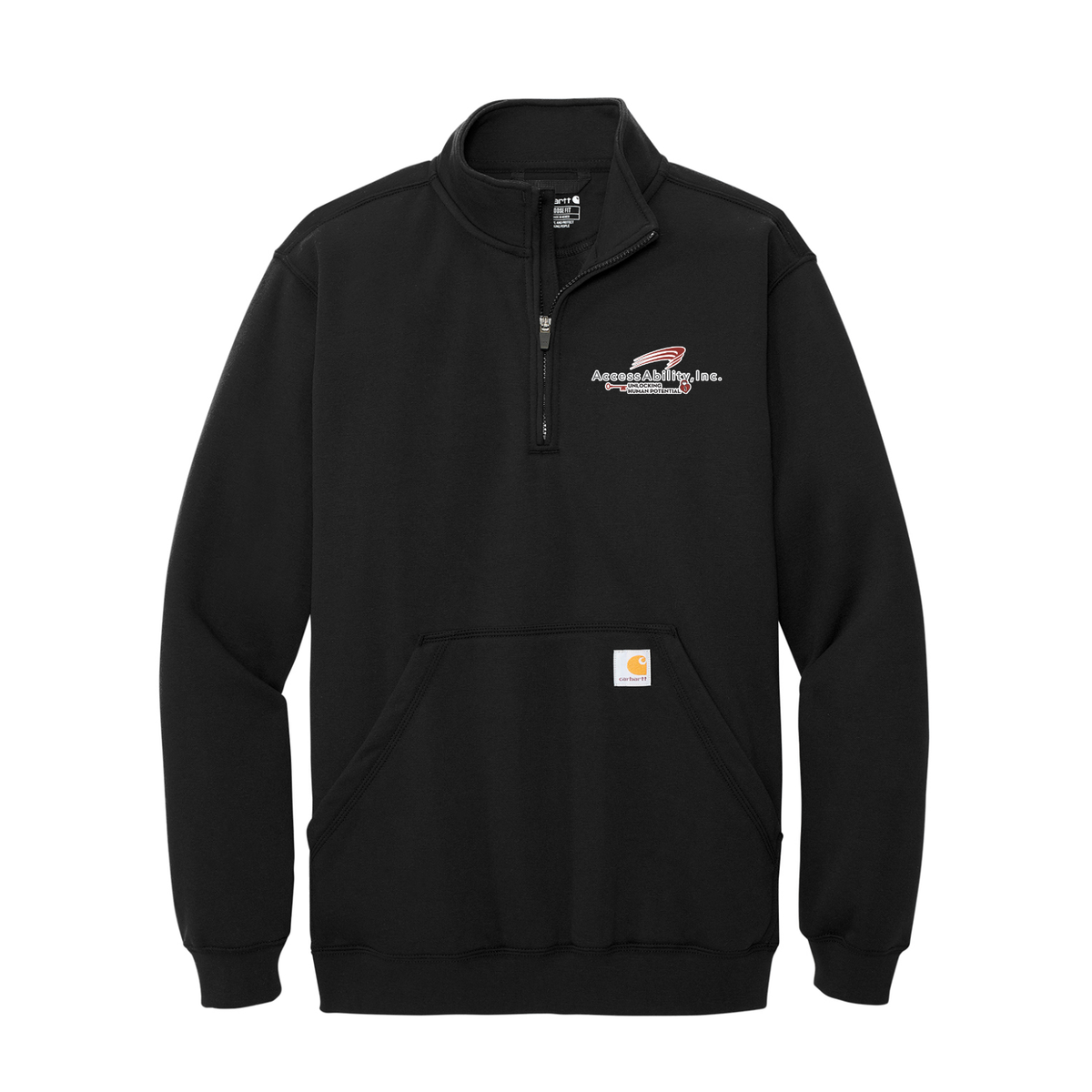 1/4-Zip Mock Neck Sweatshirt