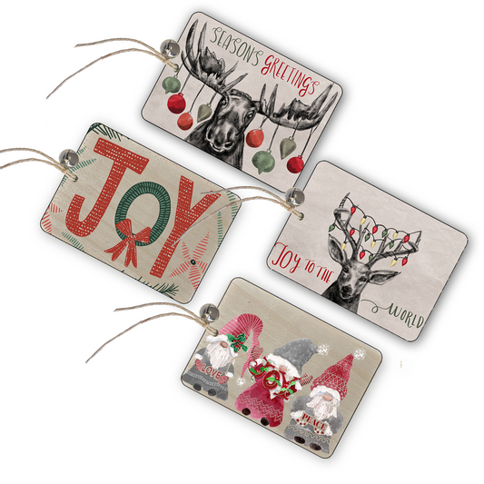 Wood Gift Tags - Set Five