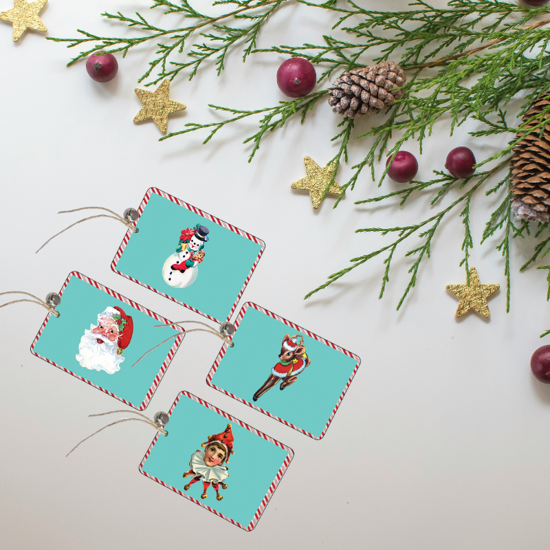 Wood Gift Tags - Set Six