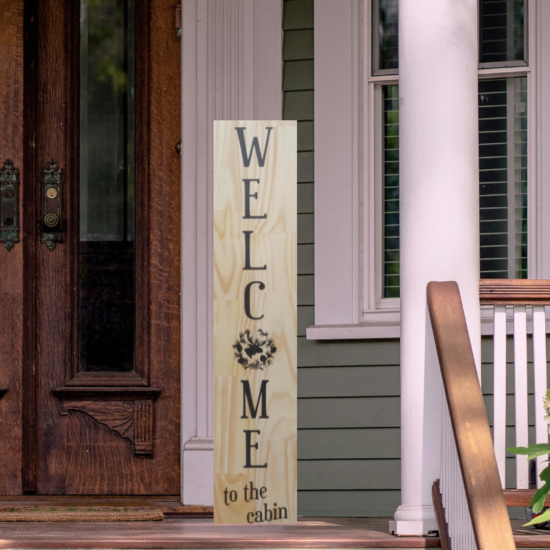 Welcome to the Cabin Porch Board