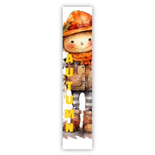 Autumn Scarecrow Porch Board
