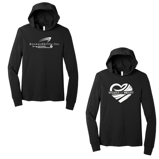 BELLA+CANVAS  Unisex Jersey Long Sleeve with Hood