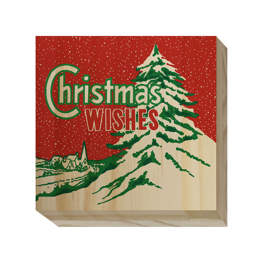 Colorful Christmas Wood Blocks