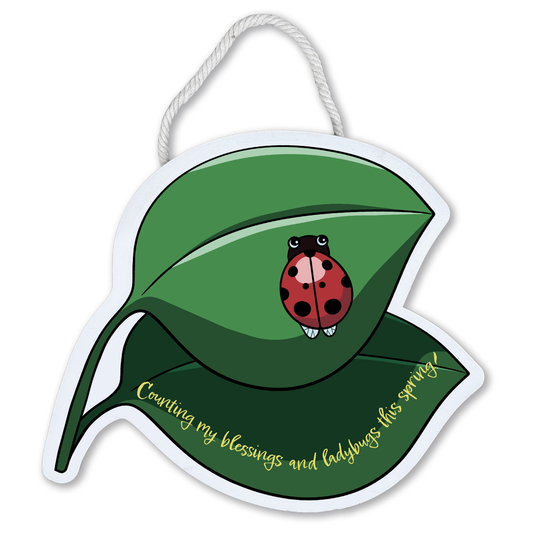 Ladybug Cut-Out Door Hanger