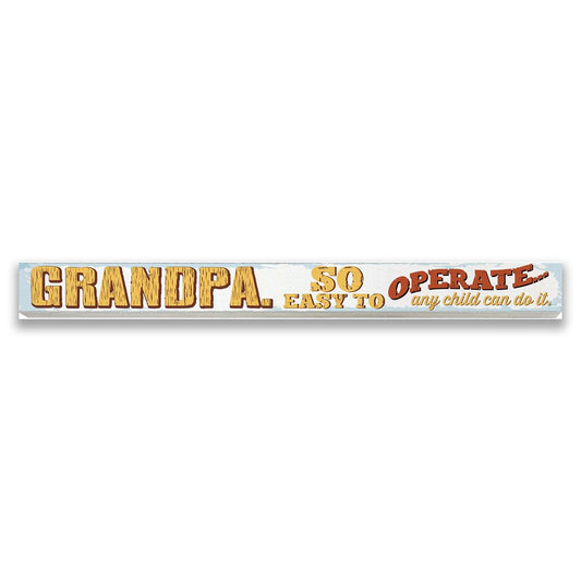 Skinny Words: Grandpa So Easy to Operate