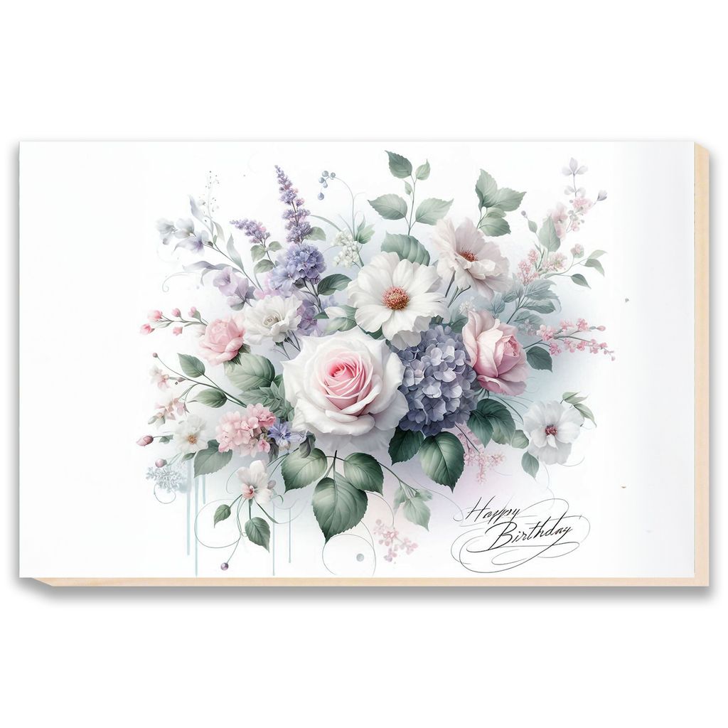 Happy Birthday - Feminine Postcards