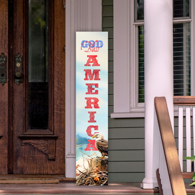 God Bless America Porch Board
