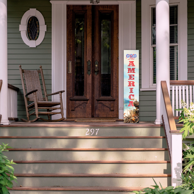 God Bless America Porch Board