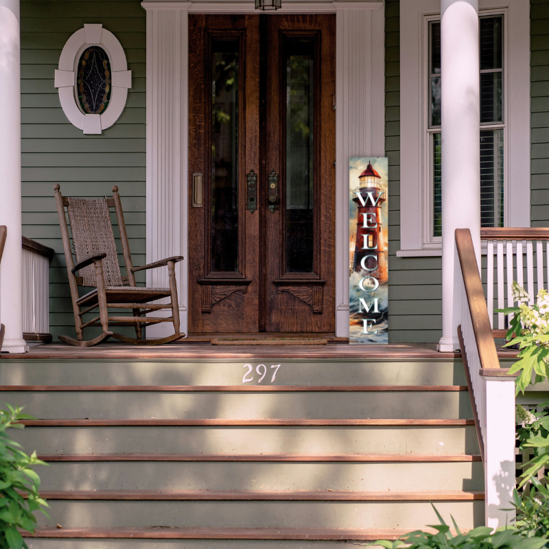 Welcome Lighthouse Porch Board